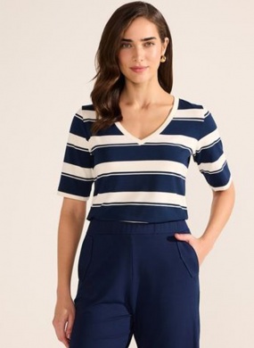 Blusa Coppola Marinho Listrada Stroke  - Foto 2