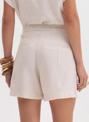 Shorts Linho Flor de Lis - Foto 3