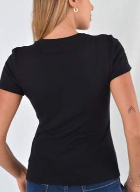 Blusa Preto Flor de Lis - Foto 3
