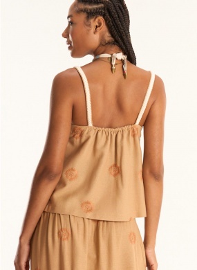 Conjunto Linho Bordado Sol Cant�o - Foto 2