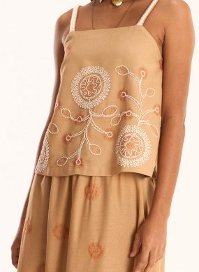 Conjunto Linho Bordado Sol Cant�o - Foto 3