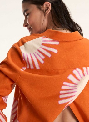 Conjunto Laranja Linho Maxi Sol Cant�o - Foto 3