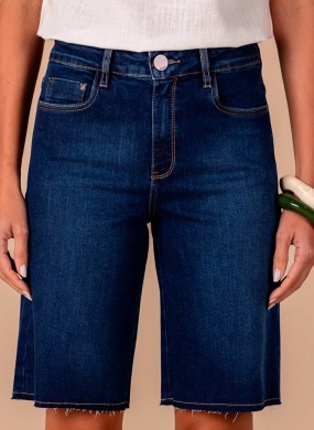 Bermuda Reta Jeans Scalon - Foto 1