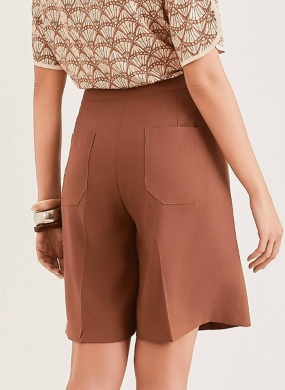 Bermuda Viscose Marrom Globe - Foto 2