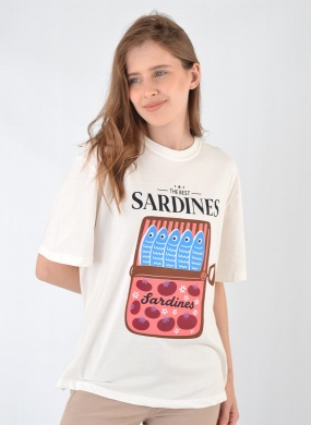 Maxi T-Shirt Sardinha Algod�o Color Full  - Foto 1
