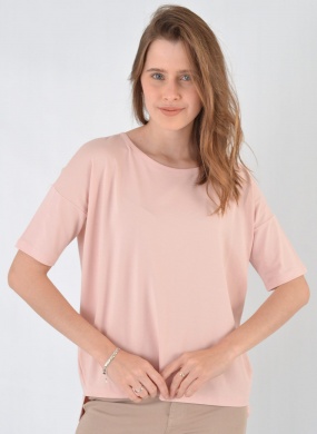 Blusa Viscomalha Delamo Rosa - Foto 1