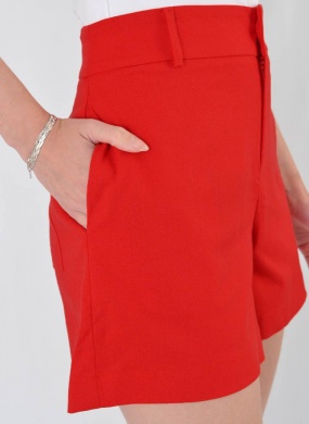 Shorts Viscolinho Loderro Vermelho - Foto 3