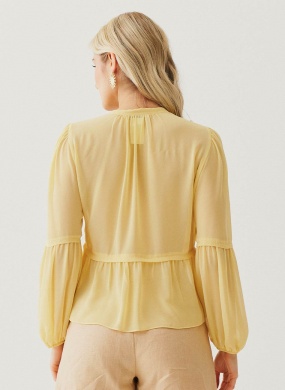 Blusa Amarra��o Amarelo Manteiga Innocence - Foto 2