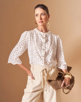 Camisa Branca Laise Jackpot  - Foto 1