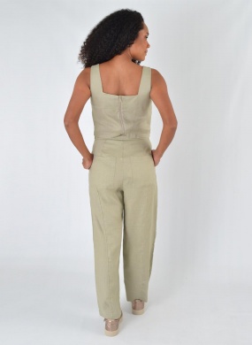 Conjunto Cropped e Cal�a Linho Verde Gatos e Atos - Foto 7