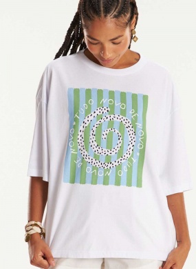 T-shirt Maxi Tudo Novo Cant�o  - Foto 3