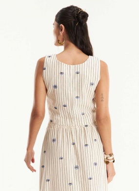 Conjunto com Saia Estampa Talism� Cant�o  - Foto 1