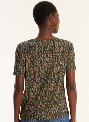 Blusa Viscolycra Estampa Animalia Cant�o - Foto 1