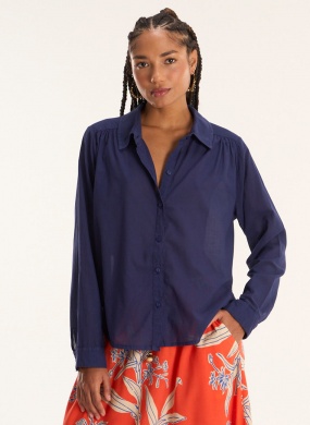Camisa Voil Cant�o Marinho - Foto 4