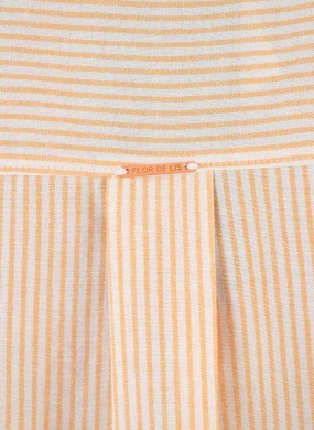 Camisa Listrada Alongada Laranja Flor de Lis - Foto 5