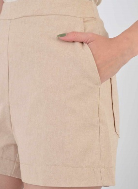 Shorts Algod�o Cru Flor de Lis - Foto 2