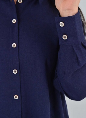 Camisa Plus Longa Marinho  Alpelo - Foto 2