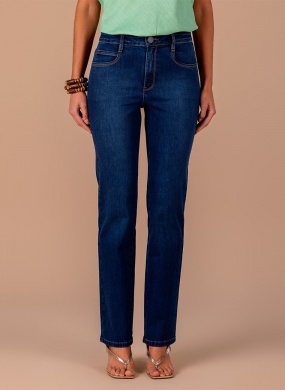 Cal�a Reta Jeans Scalon - Foto 1