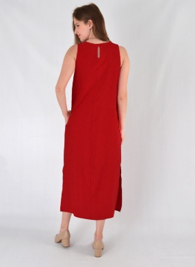 Vestido Viscose Vermelho Tubo Loderro - Foto 3