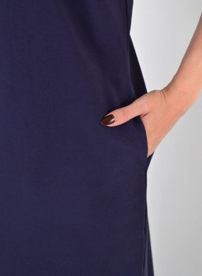 Vestido Viscose Marinho Tubo Loderro - Foto 4