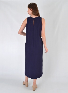 Vestido Viscose Marinho Tubo Loderro - Foto 5