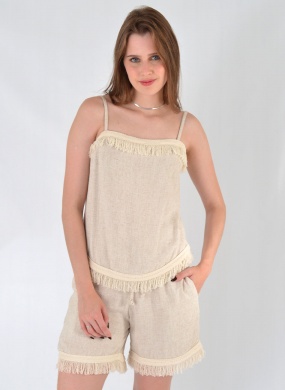 Conjunto Viscolinho Franjas Haes - Foto 1