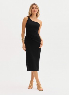 Vestido Preto Ombro S� Flor de Lis - Foto 4