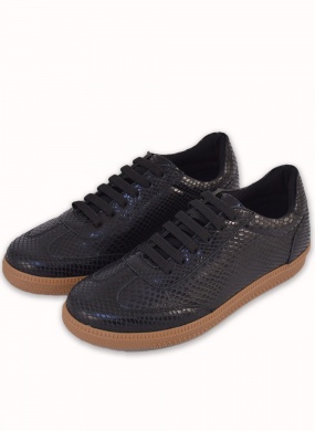 T�nis Preto Couro Orcade - Foto 2