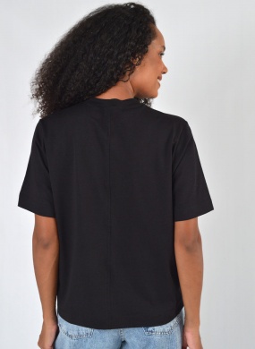 Blusa Gola Alta Preto Prima Donna By La Qualite - Foto 2