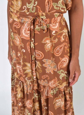 Vestido Estampado Marrom Tribeca - Foto 3