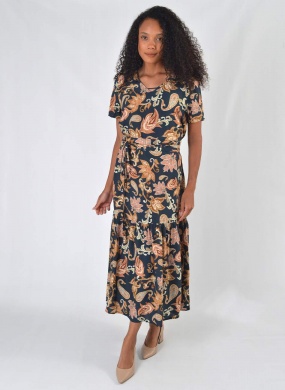 Vestido Estampado Marinho Tribeca - Foto 2
