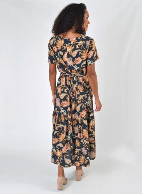 Vestido Estampado Marinho Tribeca - Foto 3