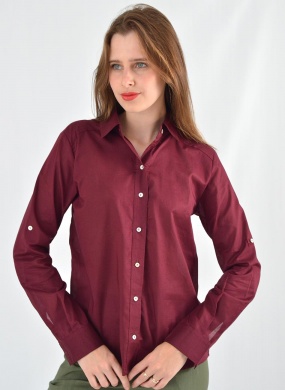Camisa Marsala em Algod�o Citt� - Foto 1