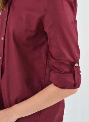 Camisa Marsala em Algod�o Citt� - Foto 4