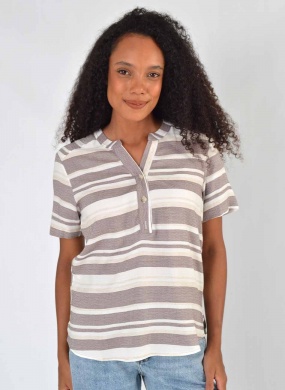 Blusa Listrada Viscolinho Citt� - Foto 1