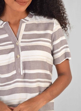 Blusa Listrada Viscolinho Citt� - Foto 2