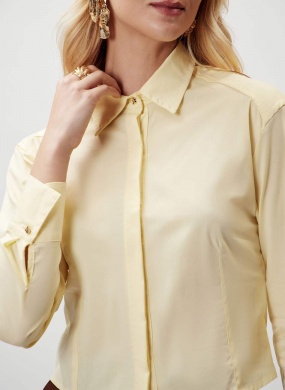 Camisa Cropped Amarelo Flor de Lis - Foto 2