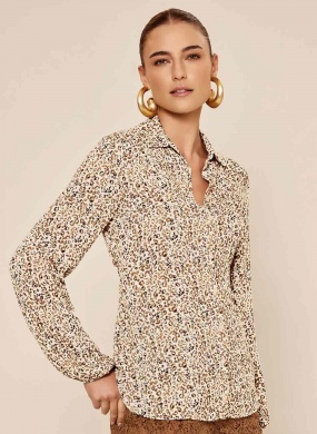 Camisa Alongada Estampada Lez a Lez - Foto 2