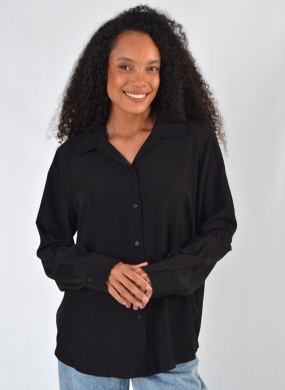 Camisa Viscose Preto Gatos e Atos - Foto 3