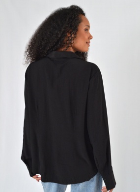 Camisa Viscose Preto Gatos e Atos - Foto 6
