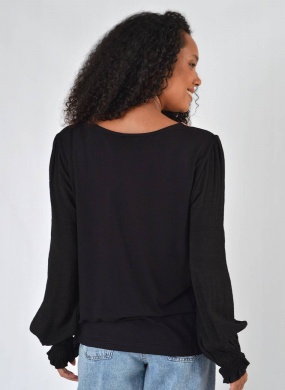 Blusa Viscose Frente em Chiffon Gatos e Atos Verde - Foto 4