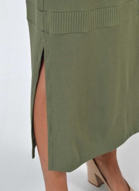 Vestido Midi Viscose Canelada Verde Gatos e Atos  - Foto 4