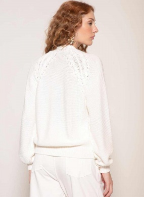 Blusa Algod�o com Trama Vazada Biamar - Foto 2