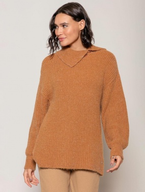 Blusa Caramelo Alongada Biamar - Foto 1