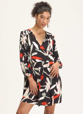 Vestido Curto Estampa Euforia Cant�o - Foto 1