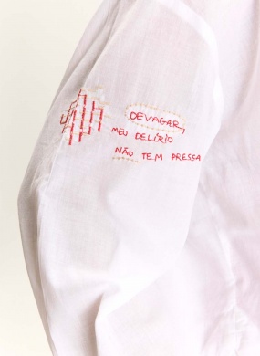 Camisa Voil Bordado Del�rio Cant�o - Foto 4