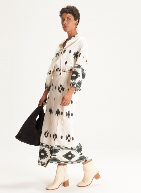 Conjunto Linho Bordado Boho Cant�o - Foto 1