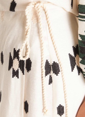 Conjunto Linho Bordado Boho Cant�o - Foto 5