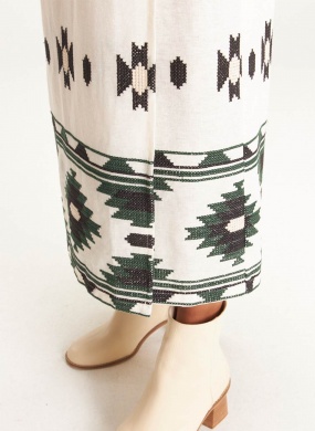 Conjunto Linho Bordado Boho Cant�o - Foto 6