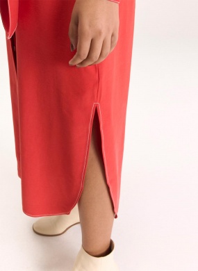 Chemisier Vermelho Sarja Cant�o - Foto 4
